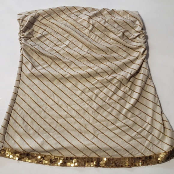 2 for $15 Tan & Gold Tube Top - Picture 4 of 6